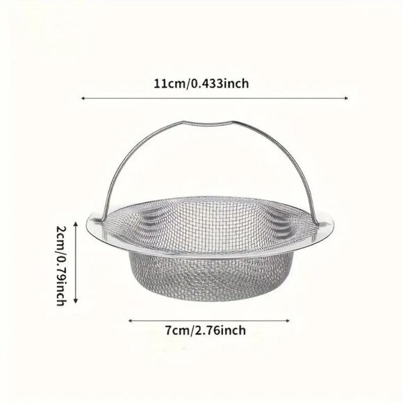 New 1pc Stainless Steel Kitchen Sink Strainer - Picture 2 of 5